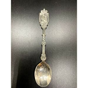 Vintage 1982 Prince Charles and Diana Baby Prince William Silver Plate Spoon